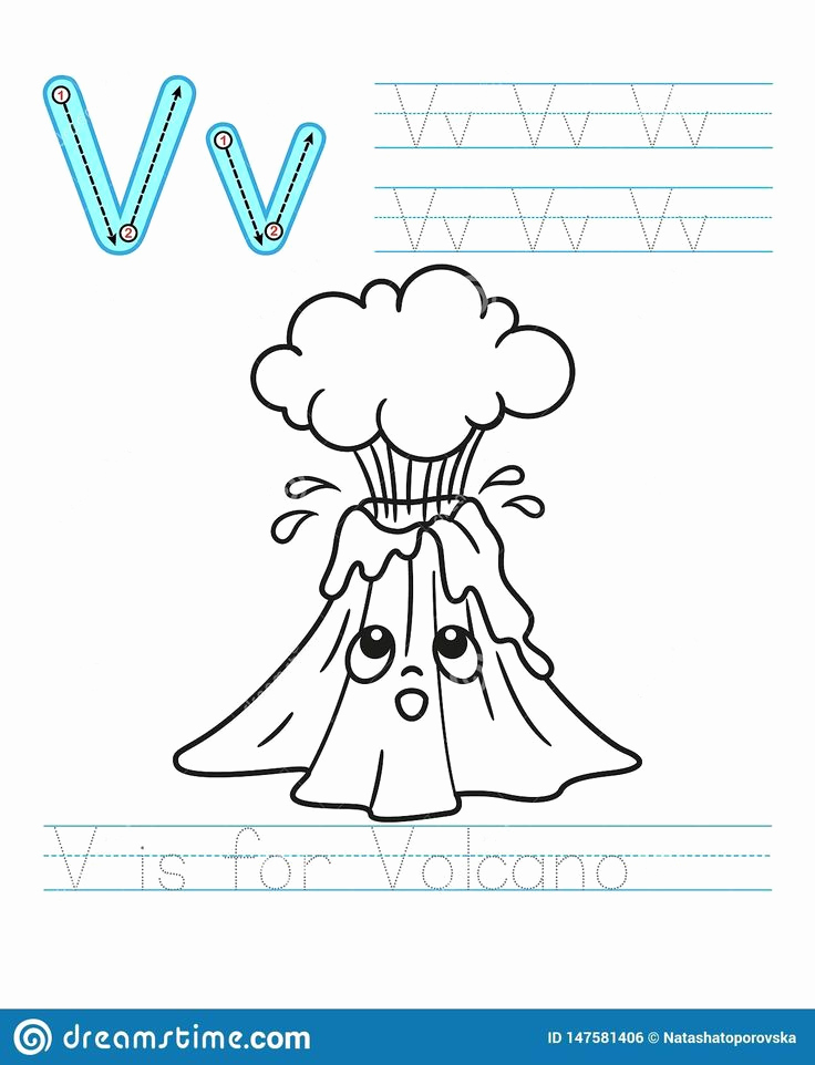 Volcano Worksheet for Kids Luxury Volcano Worksheets for Kindergarten Coloring Book Page