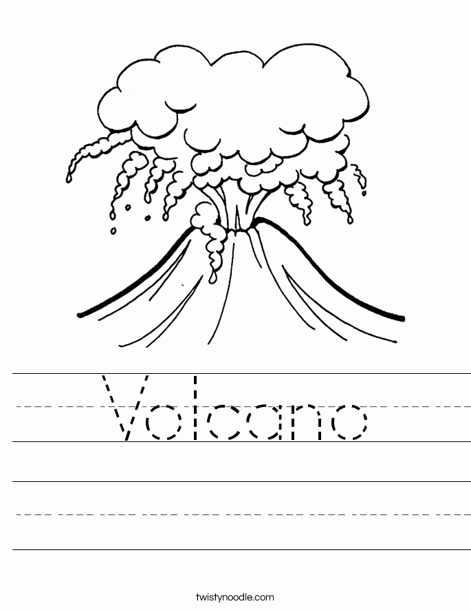Volcano Worksheet for Kids New Volcano Worksheet with Images