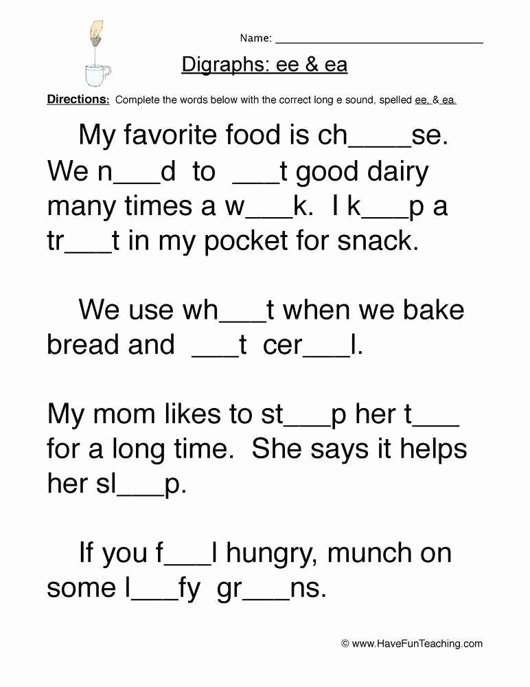 Vowel Team Ea Worksheets Awesome Vowel Team Worksheets