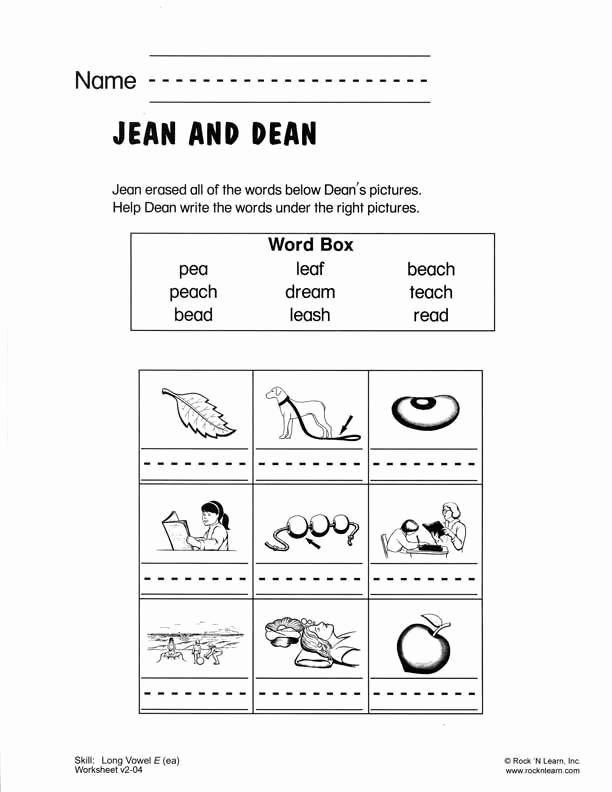 Vowel Team Ea Worksheets Fresh Free Printable Vowel Team Worksheets – Learning How to Read