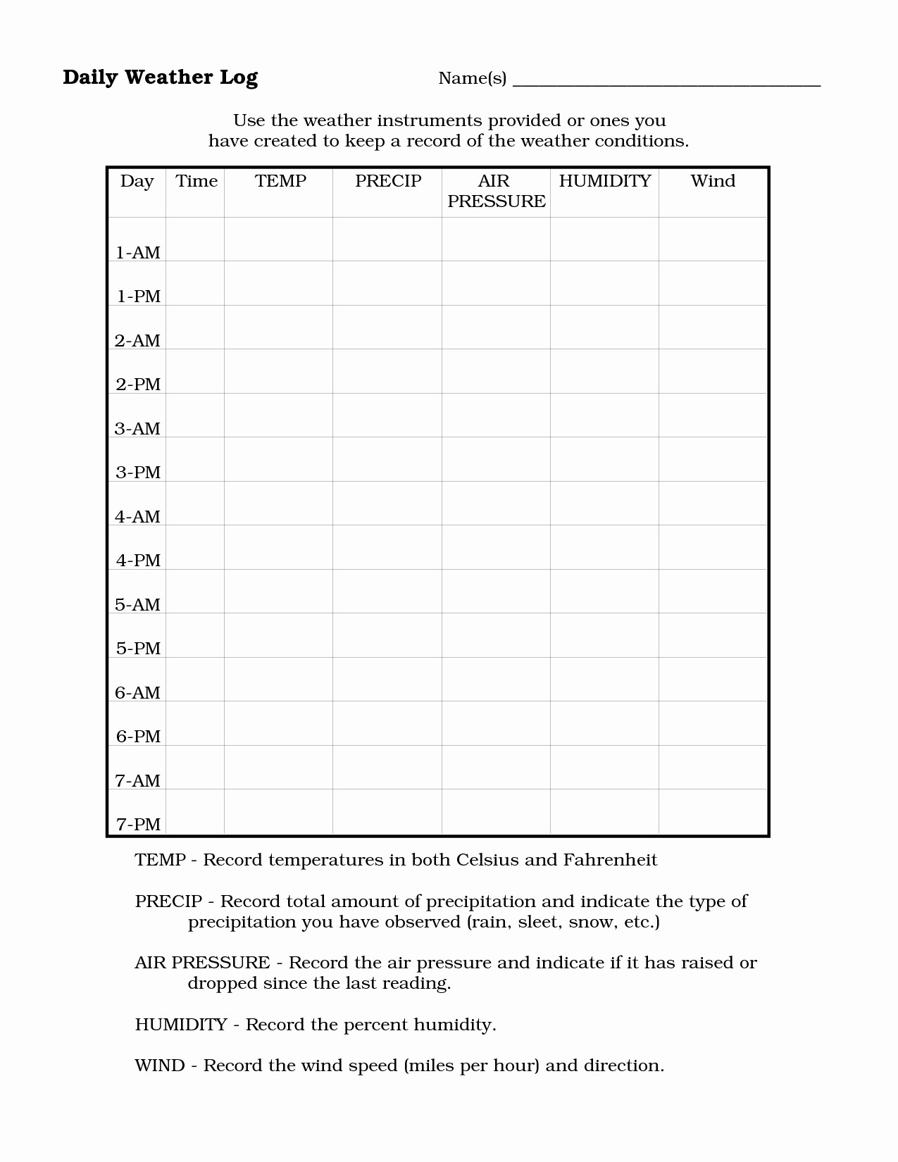 Weather tools Worksheet Lovely 10 Best Of Weather Instruments Worksheets Printable