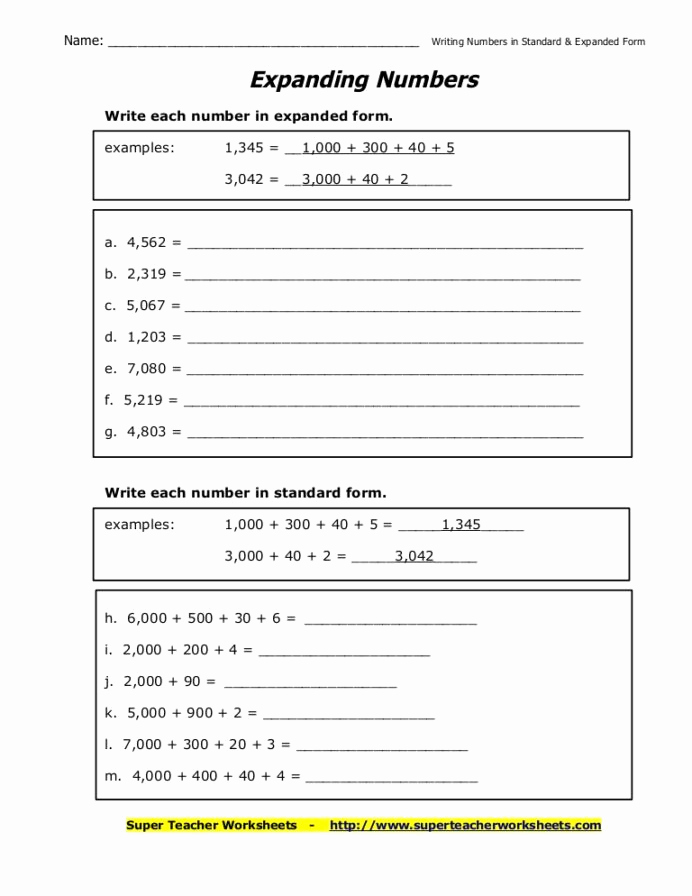 Word form Worksheets 4th Grade New Writing Equations In Standard form Word Problems Answer