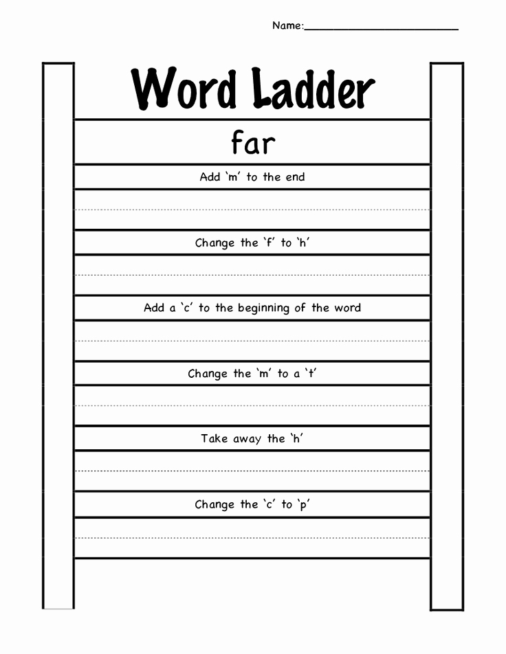 Word Ladder Worksheets Elegant 14 Best Word Ladders Images On Pinterest