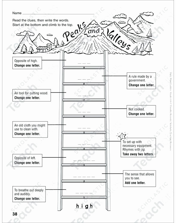 Word Ladder Worksheets Inspirational Free Printable Word Ladders Best Word Ladders Printable