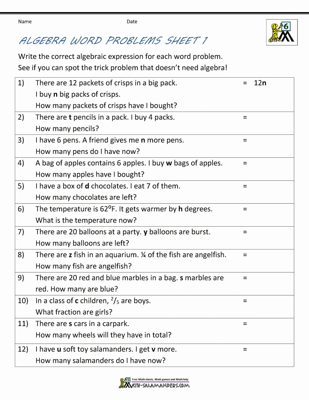 Writing Numerical Expressions Worksheets Elegant Writing Algebraic Expressions Worksheet Pdf — Excelguider