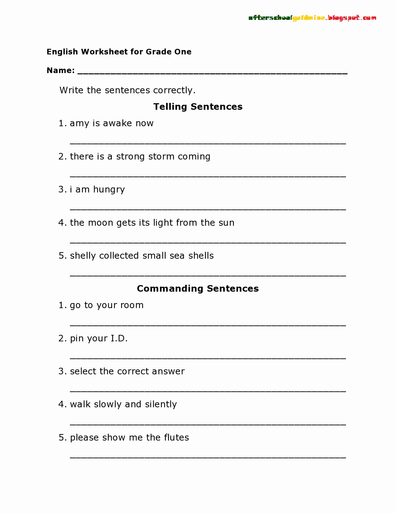 Writing Sentences Worksheets Awesome 12 Best Of Tracing Sentences Worksheets Reading